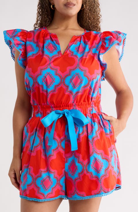 Devant Carya Ruffle Cotton Top (Plus)