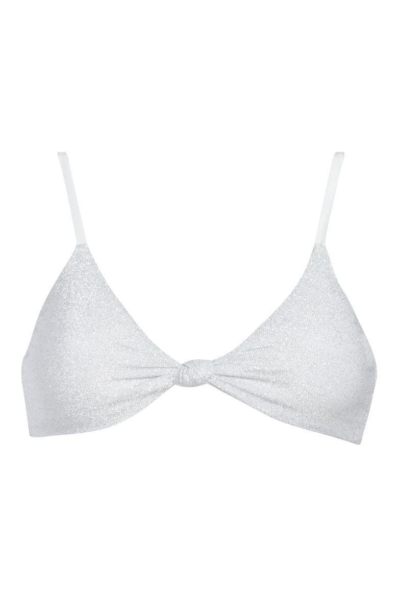 Zen Knotted Bikini Top, Main, color, DIAMOND