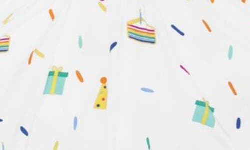 Kyte Baby Cloud Party Long Sleeve Twirl Dress In Multi