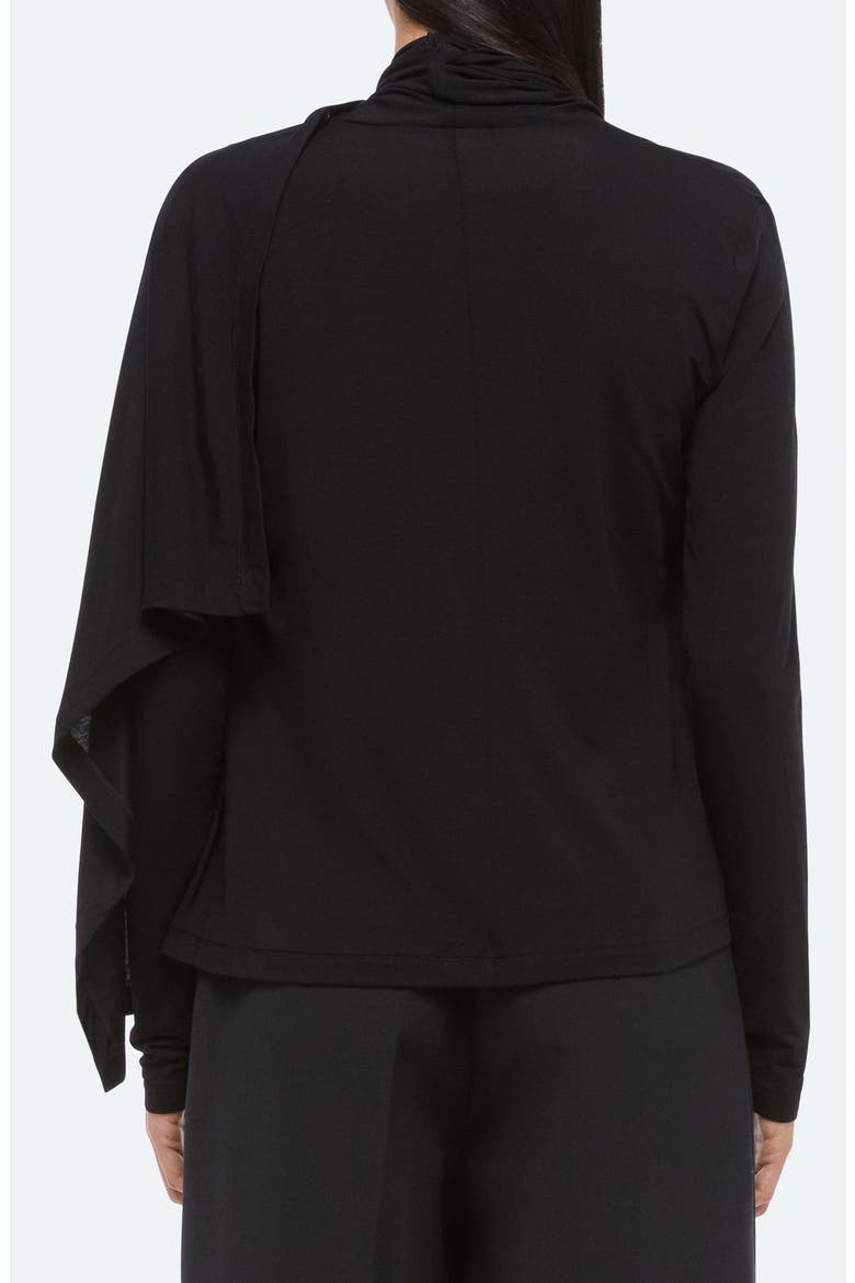 Scarf Top, Alternate, color, BLACK