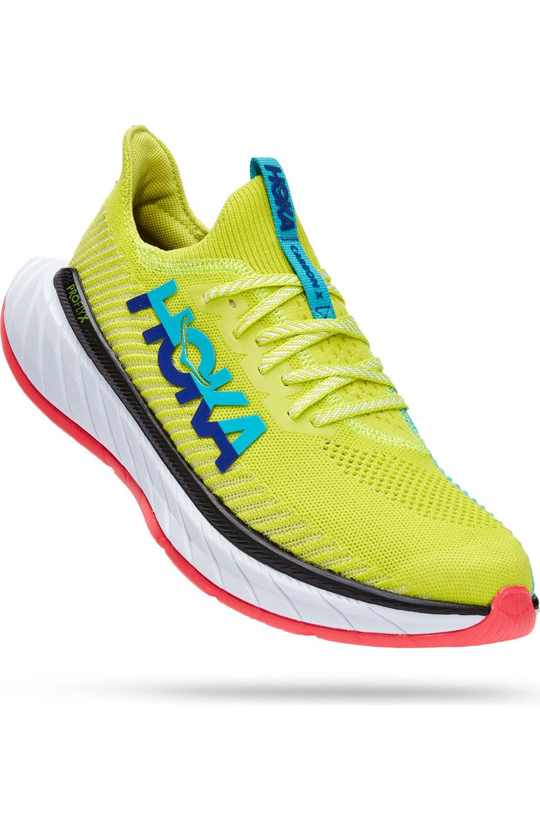 HOKA Carbon X 3 Running Shoe, Main, color, Evening Primrose Scuba Blue
