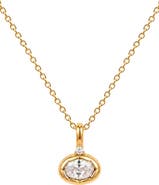 MADE BY MARY Oval Birthstone Charm Necklace