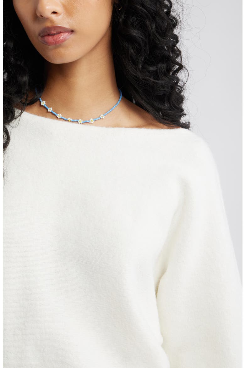 Lofty Boat Neck Oversize Sweater, Alternate, color, IVORY