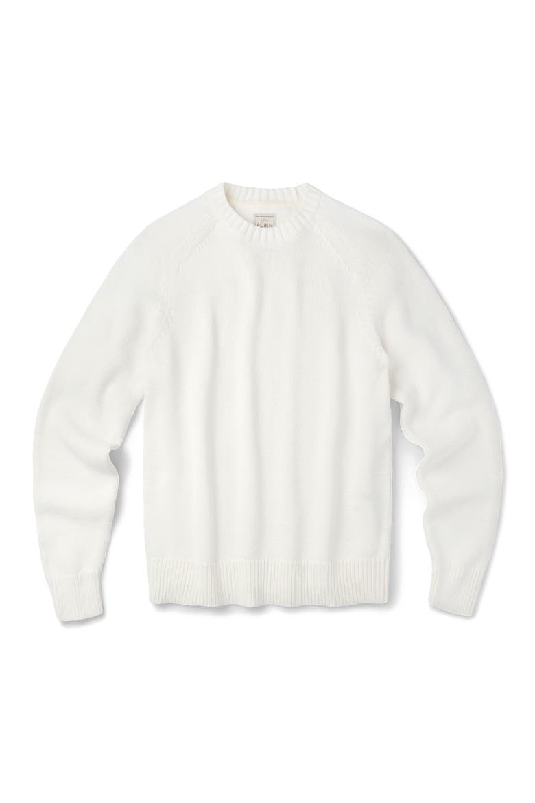 Lacey Cotton Linen Crew Neck Jumper, Alternate, color, Ecru