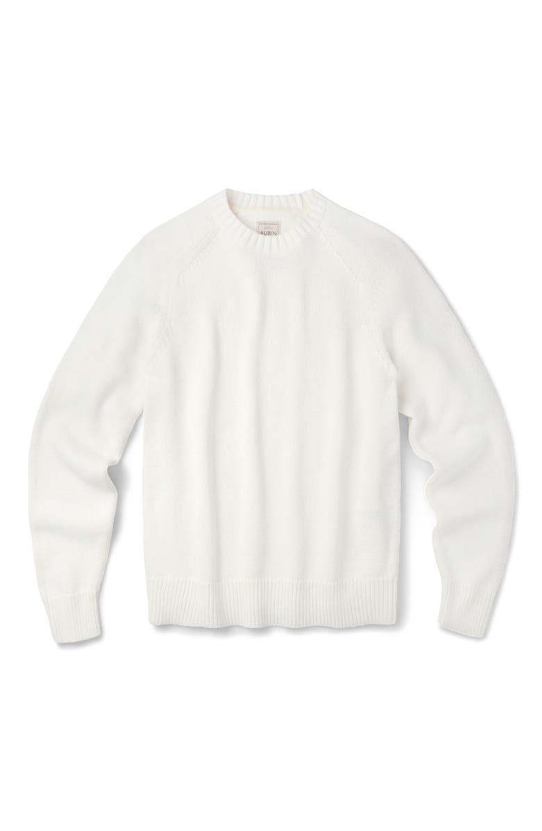 Aubin Lacey Cotton Linen Crew Neck Jumper, Alternate, color, Ecru