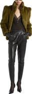 Balmain Lambskin Trousers with Stirrup