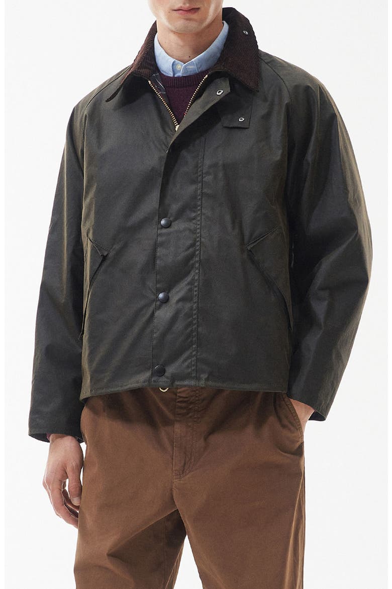 Transport Wax Jacket, Main, color, OLIVE