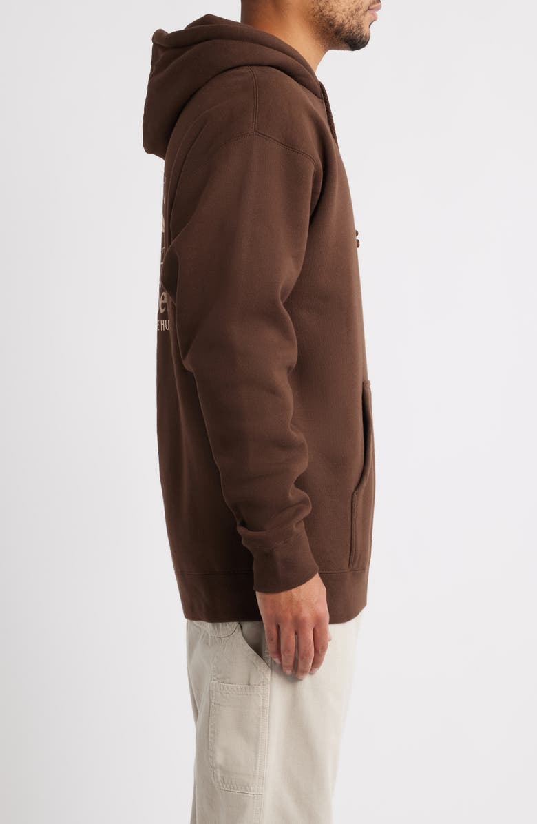 DARK SEAS Lagoon Graphic Fleece Hoodie, Alternate, color, Brown