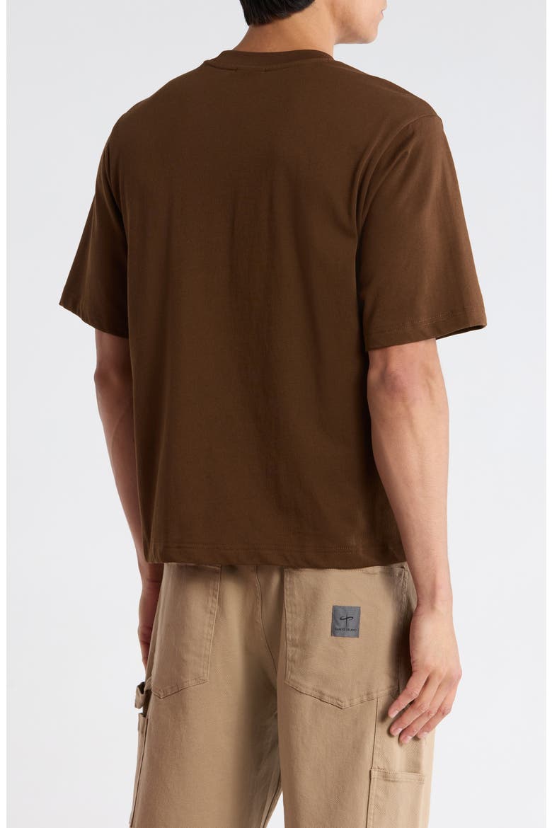 Italia Drappo Boxy Fit Cotton Graphic T-Shirt, Alternate, color, BROWN