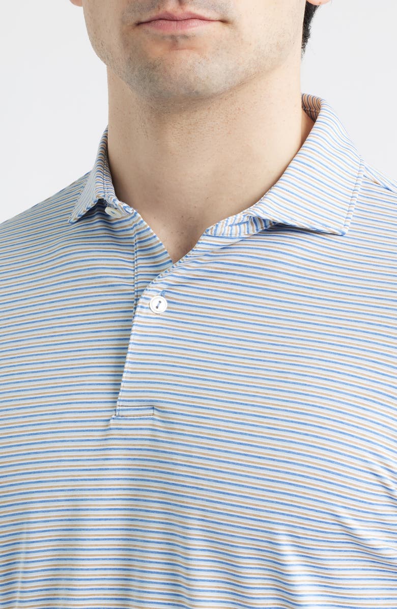 Peter Millar Alda Performance Jersey Golf Polo, Alternate, color, Dusk Blue