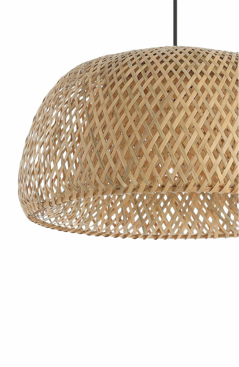 JONATHAN Y Mateo 1-Light Farmhouse Coastal 180" Cord Plug-In or Hardwired LED Pendant, Alternate, color,