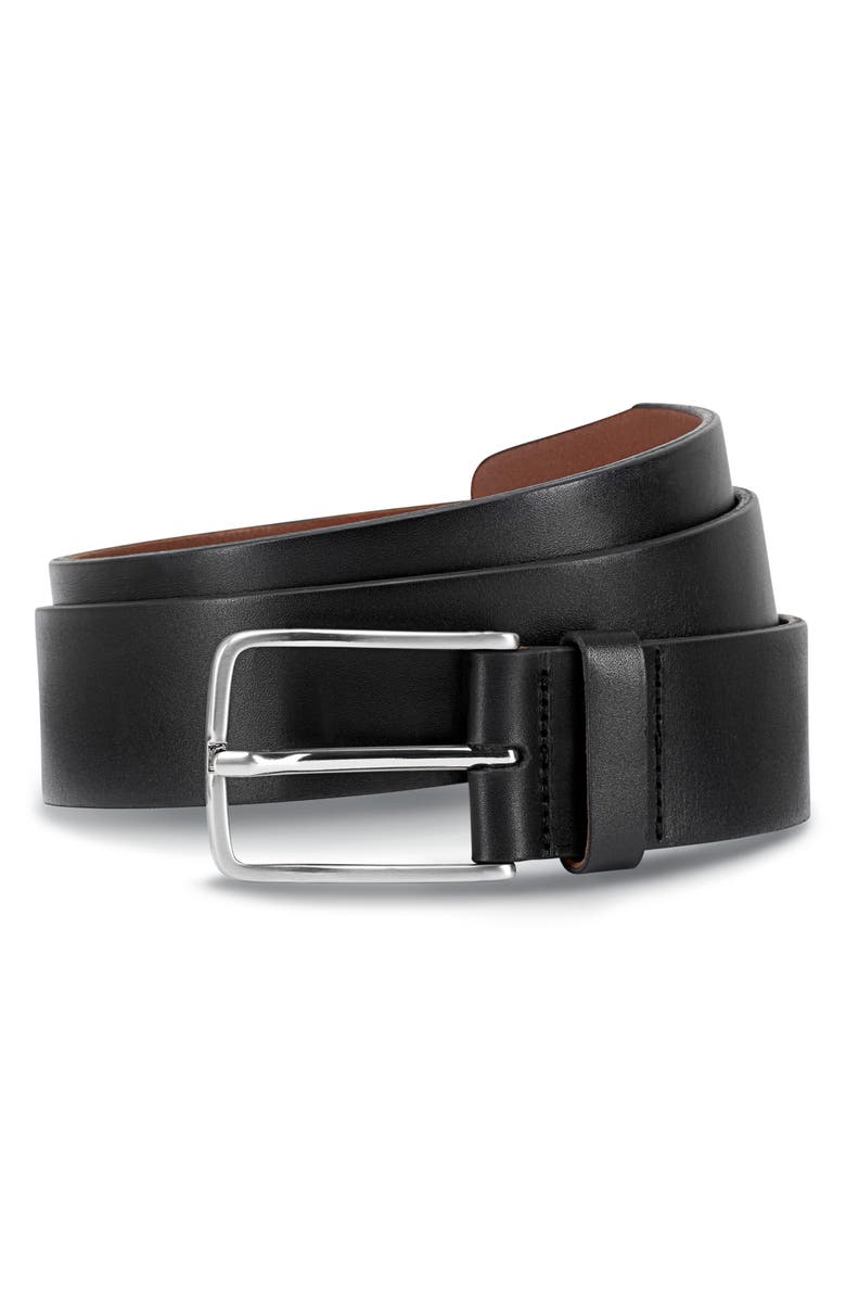 Allen Edmonds Broadway Avenue Leather Belt, Main, color, Black Calfskin