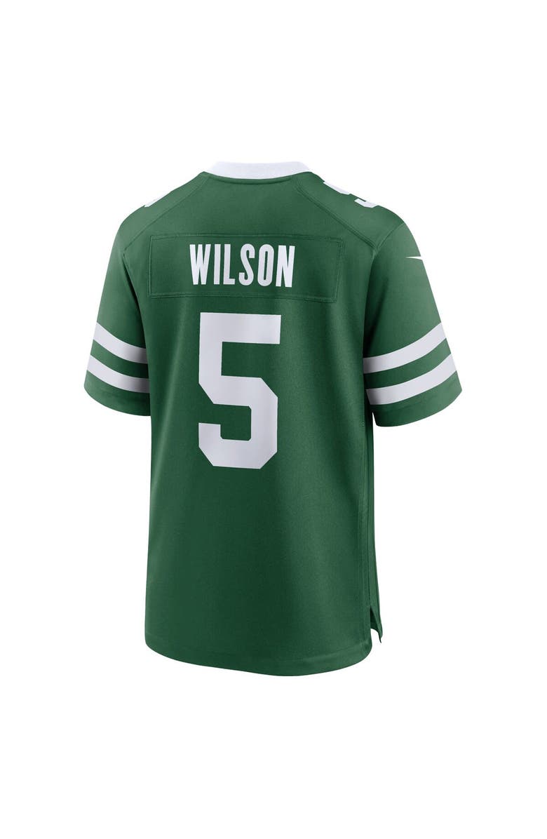 Nike Men's Nike Garrett Wilson Legacy Green New York Jets Game Jersey, Alternate, color, Green