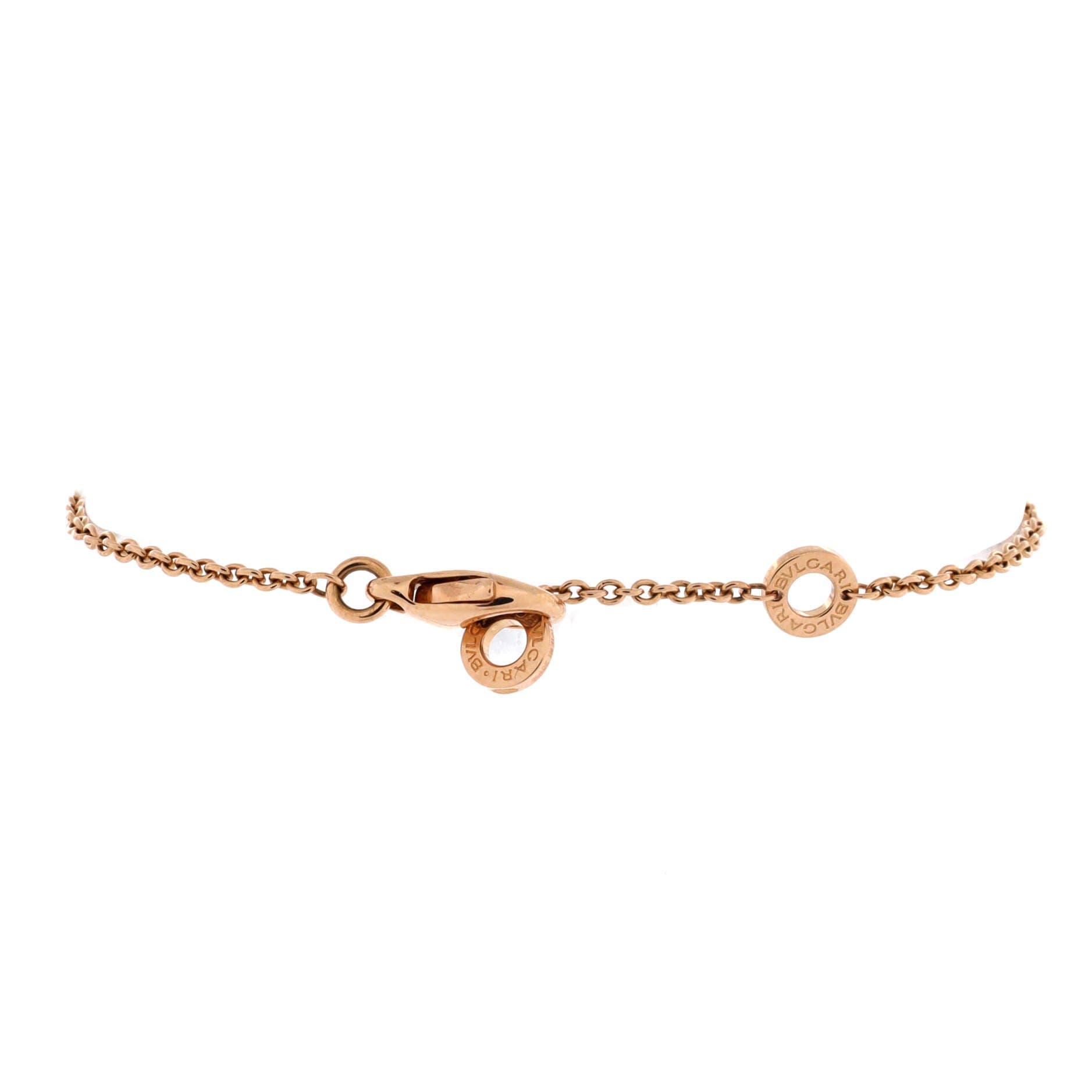 B.Zero1 Soft Bracelet 18K Rose Gold with Ceramic, Alternate, color, Metallic Gold