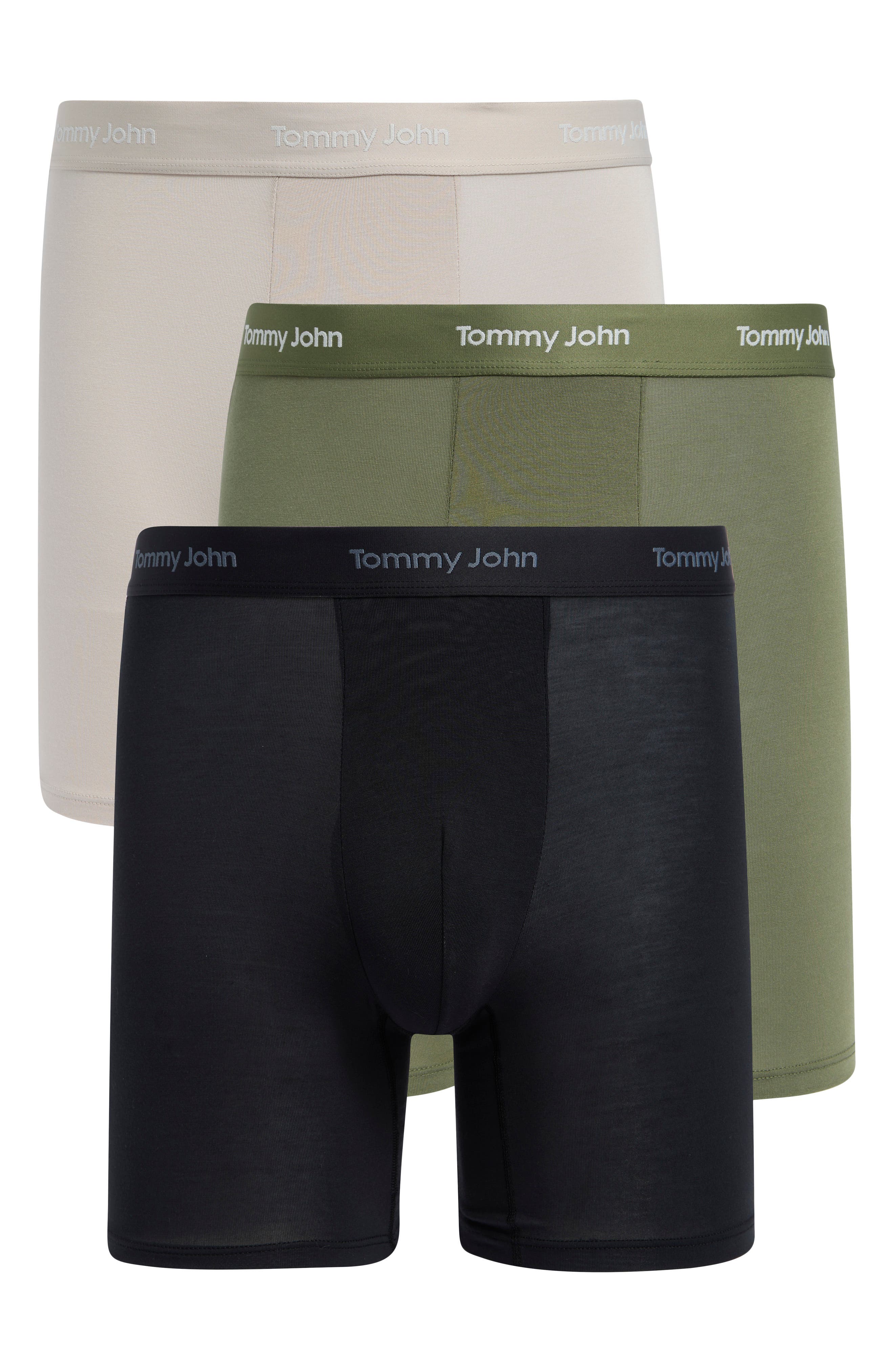 Tommy John Men's 3-Pack Essential Second Skin Modal Blend Boxer Briefs