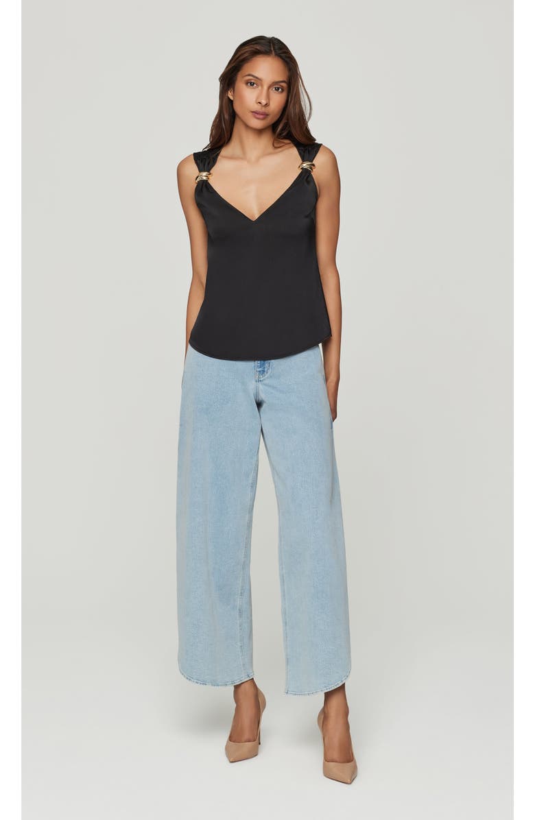 Generation Love Fawn Hammered Blouse, Alternate, color, Black