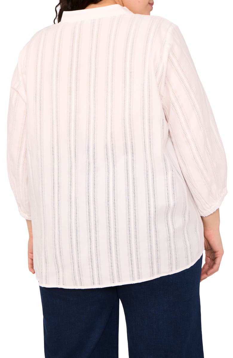Halogen<sup>®</sup> Cotton Button-Up Top, Alternate, color, Bright White