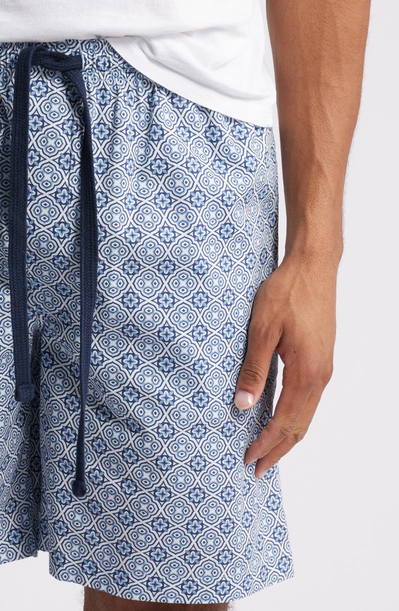 Majestic International Grecian Lounge Shorts, Alternate, color, Jewel Blue