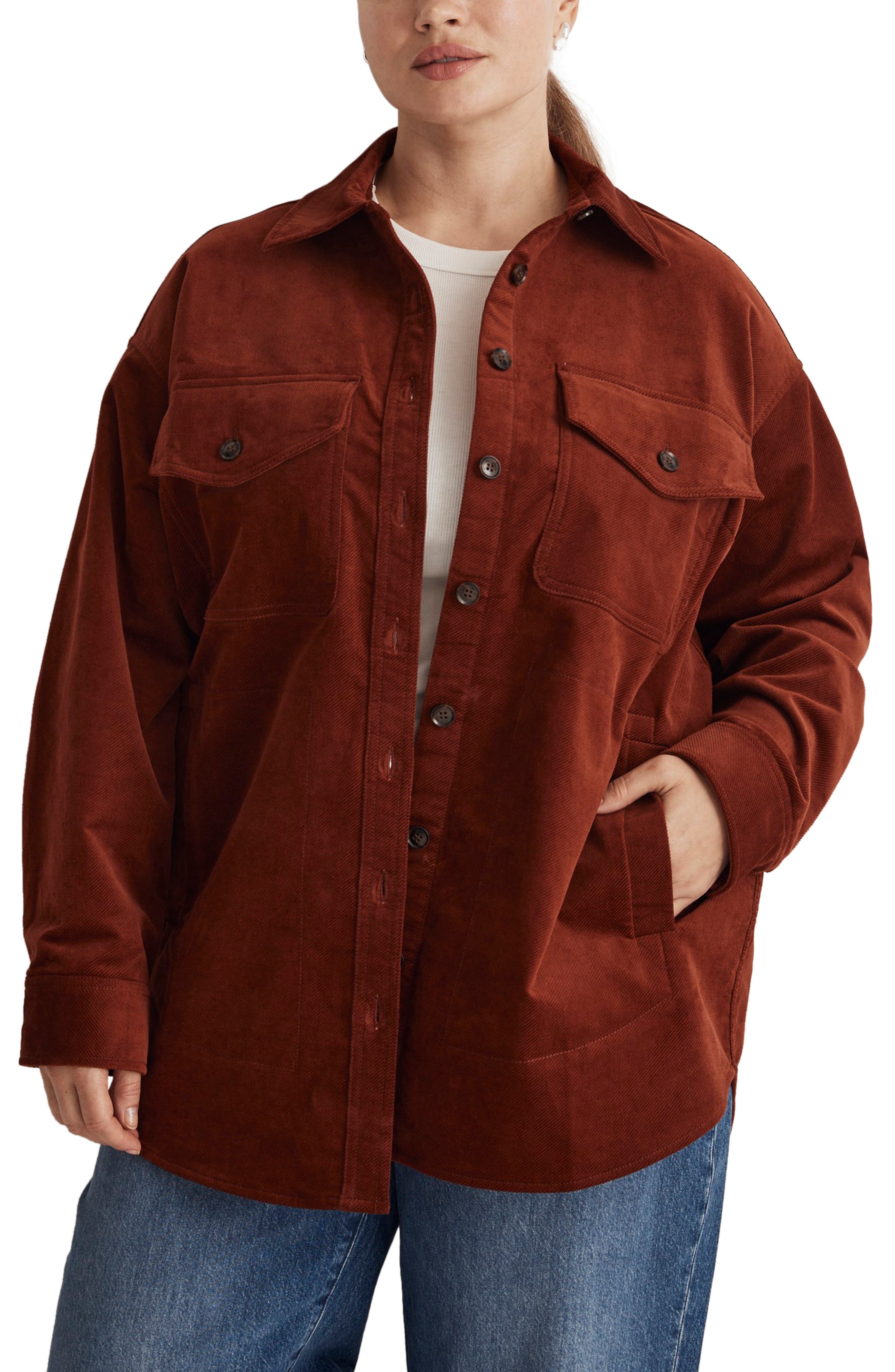 Madewell Corduroy Twill Oversize Shirt Jacket