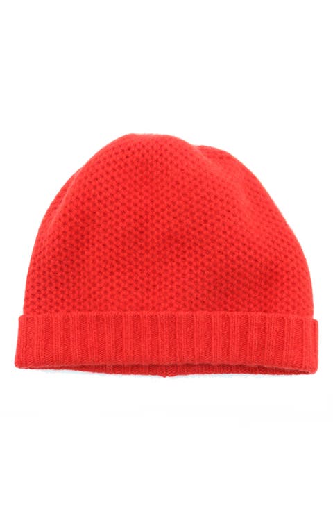 Honeycomb Cashmere Beanie