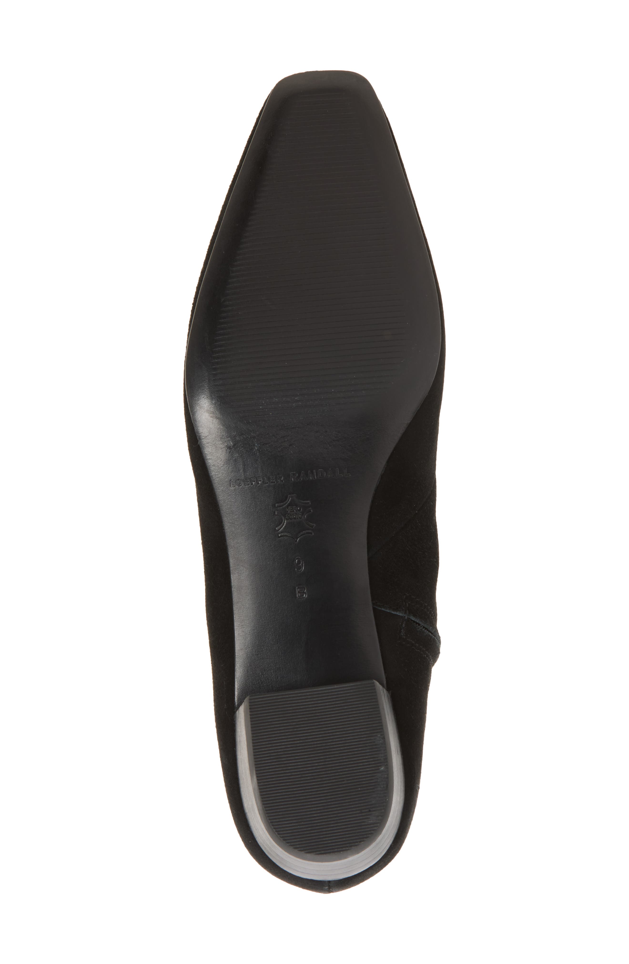 Siya Leather Bootie, Alternate, color, BLACK