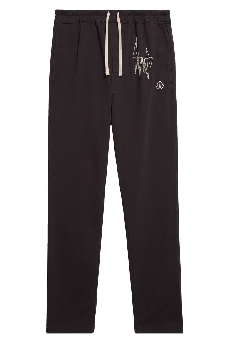 x Rick Owens Cotton Sweatpants, Alternate, color, BLACK