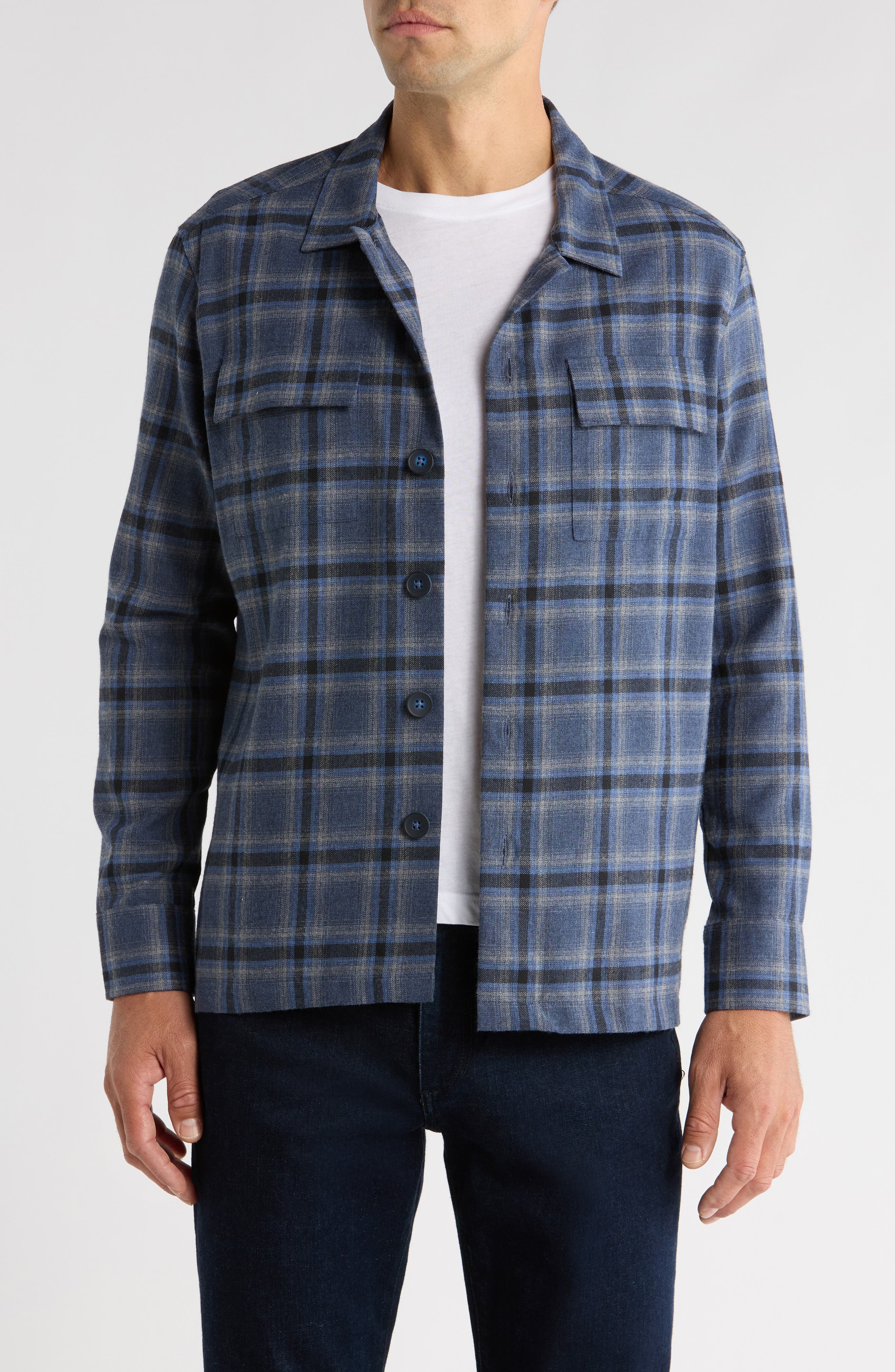 Robert Barakett Maverick Plaid Button-Up Shirt