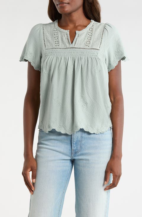 Lace Trim Top
