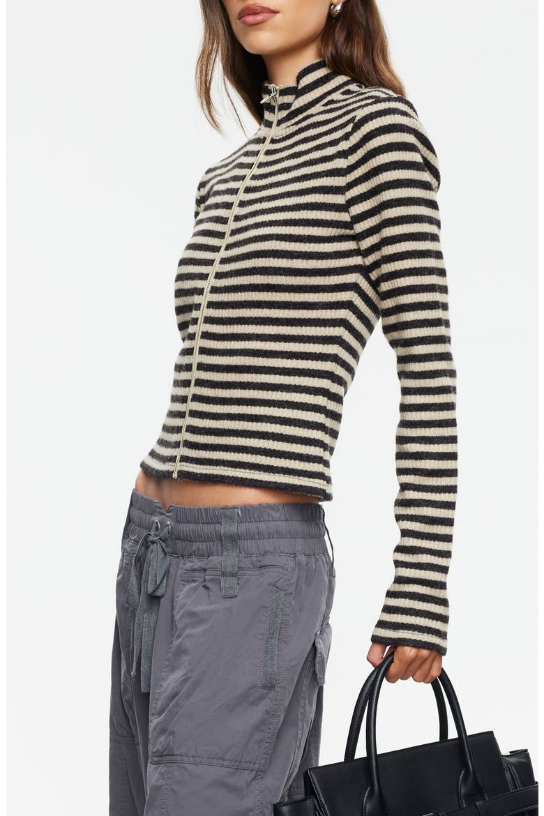 Apex Knit Jacket, Alternate, color, SLATE STRIPE