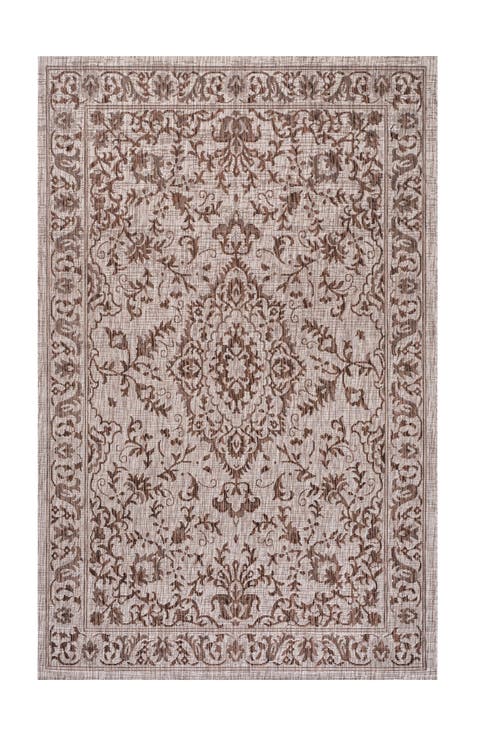 Jerash Ornate Medallion Indoor/Outdoor Area Rug