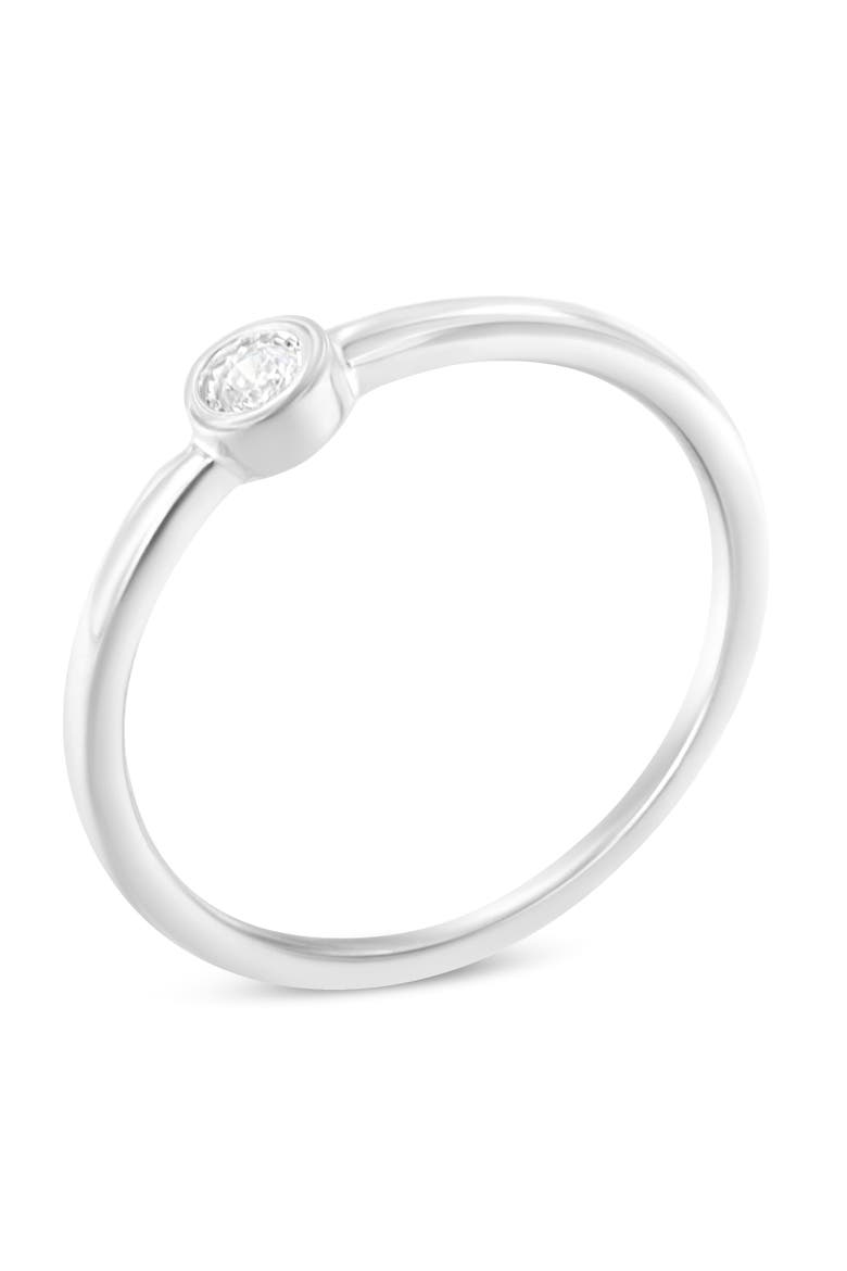 Silver Miracle-Set Diamond Accent Round Shaped Promise Ring, Main, color, Silver