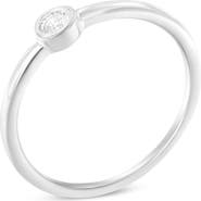 Haus of Brilliance Silver Miracle-Set Diamond Accent Round Shaped Promise Ring