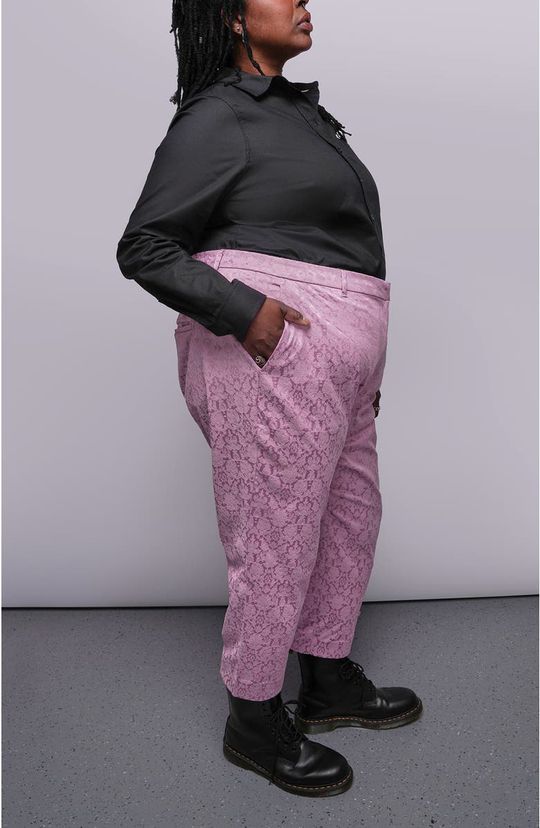 WILDFANG The Empower Jacquard Slim Crop Pant, Alternate, color, Mauve