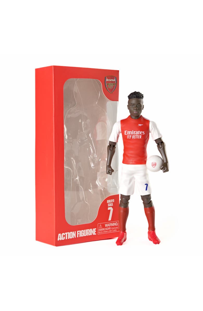 Banbo Toys SOCKERS Arsenal F.C. Bukayo Saka 8" Collectible Soccer Action Figure, Main, color, Red