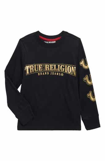 True Religion Kids' Foil Studded Cotton T-Shirt