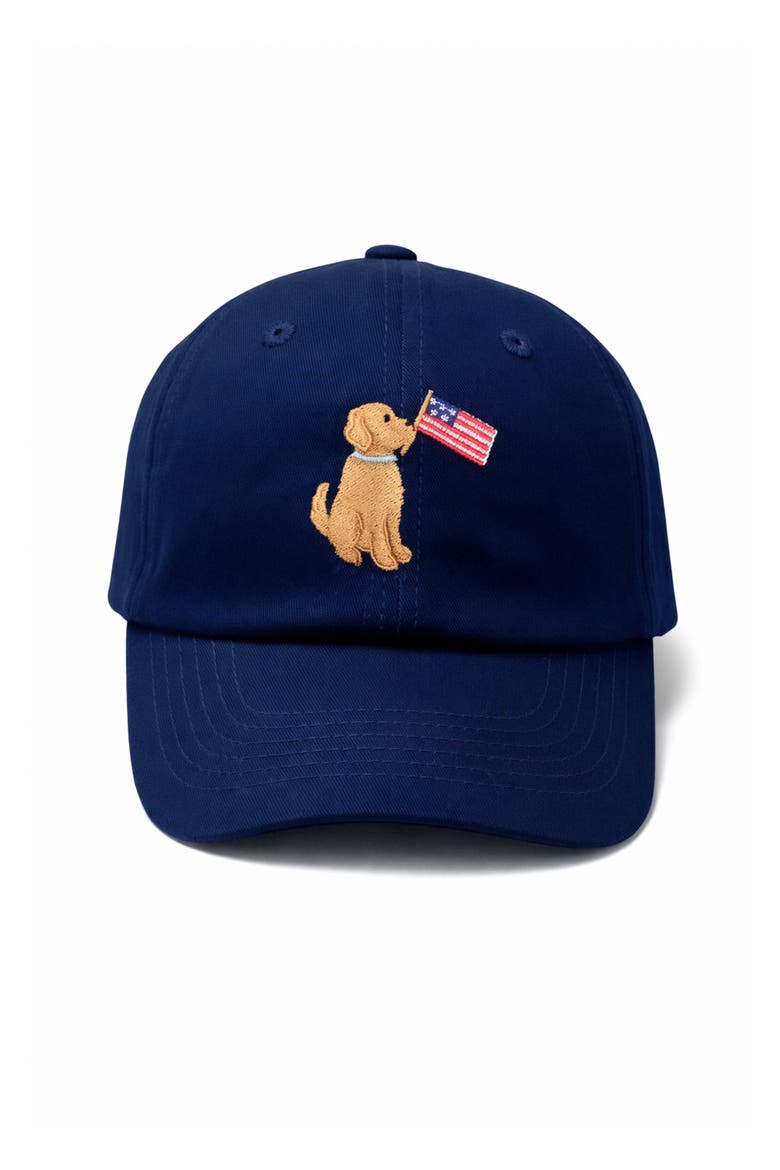 Adult American Dog Baseball Hat, Main, color, Navy Blue