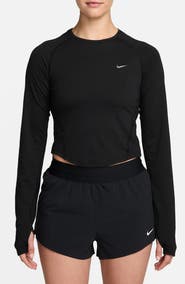 Nike Tempo Dri-FIT Performance Cropped Long Sleeve T-Shirt