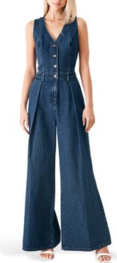 FREEMARKET Sleeveless Denim Jumpsuit