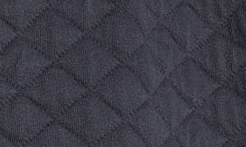 Vince Cotton Blend Quilted Jacket In Blue