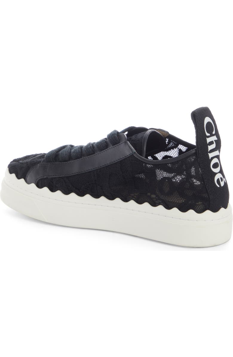 Chloé Lauren Logo Lace Platform Sneaker, Alternate, color,
