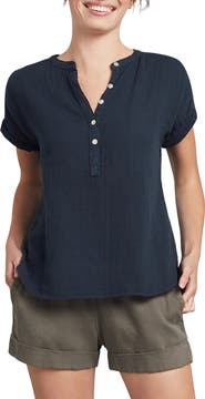Faherty Dream Desmond Organic Cotton Top