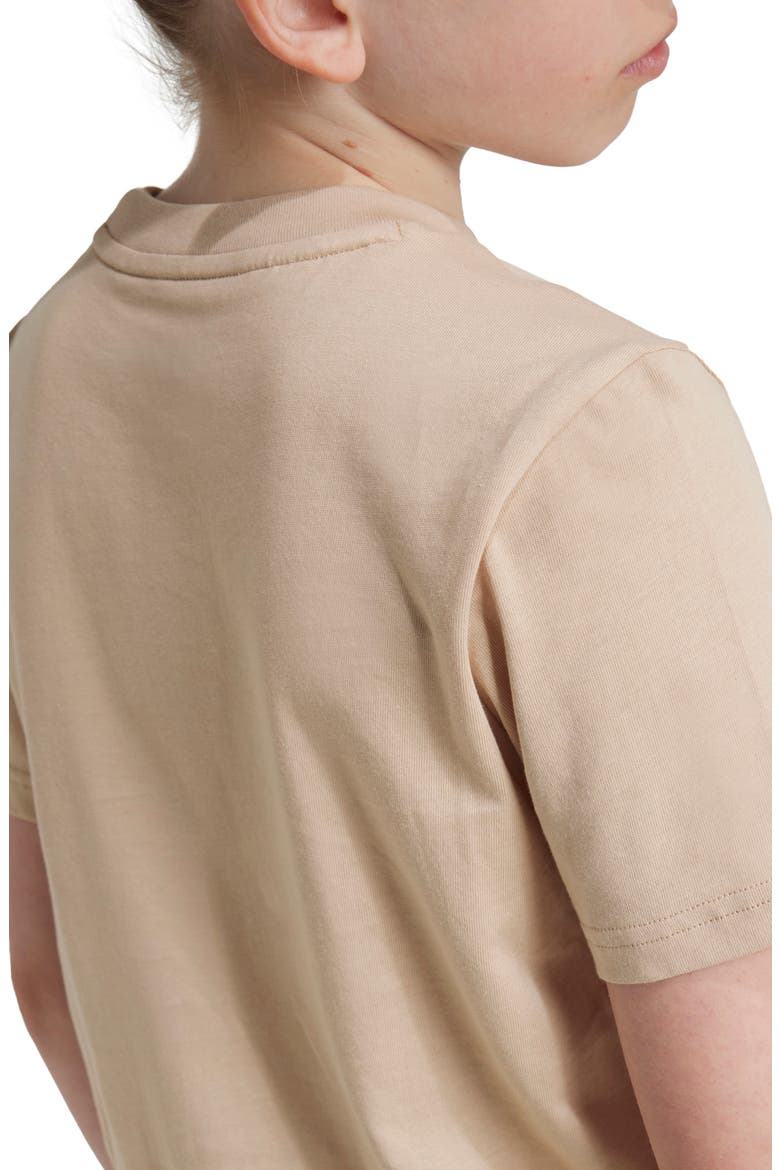 Kids' Essentials Trefoil Logo Cotton T-Shirt, Alternate, color, MAGIC BEIGE
