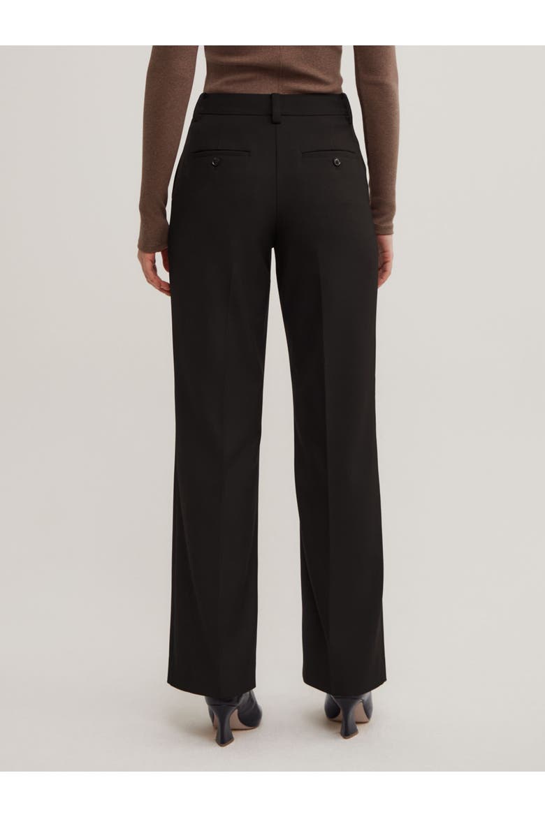 Tailored Straight Leg Pants, Alternate, color, Black