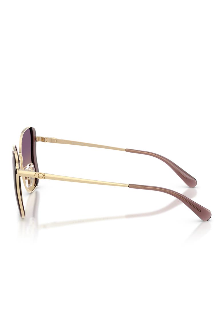 50mm Gradient Square Sunglasses, Alternate, color, IRIS / GOLD / IRIS YELLOW