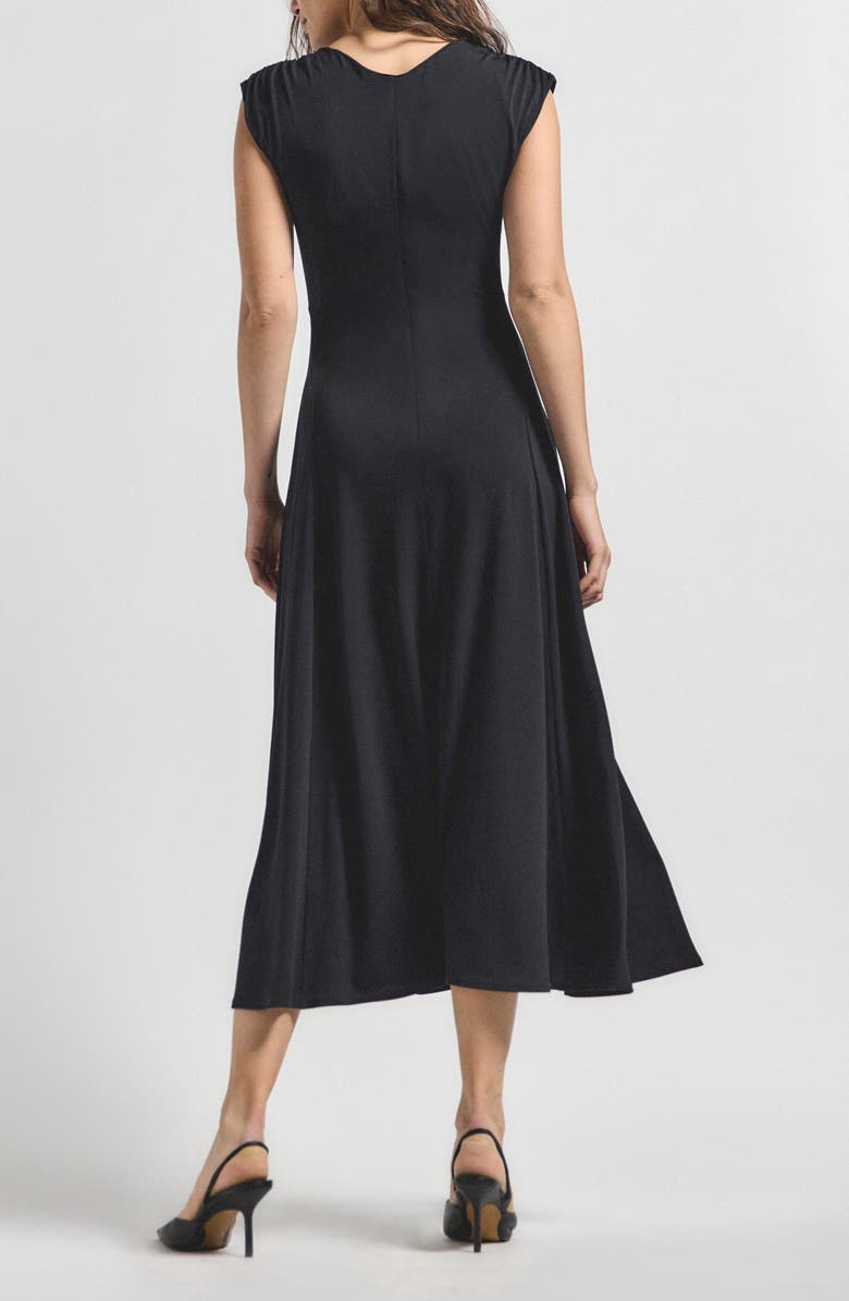 Derek Lam 10 Crosby Isabel Ruched Detail Knit Midi Dress, Alternate, color, 