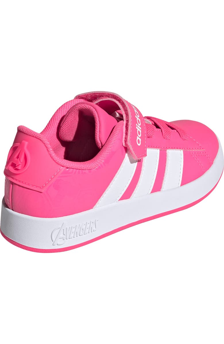 adidas Kids' Grand Court Sneaker, Alternate, color, Lucid Pink/ White/ Clear Pink