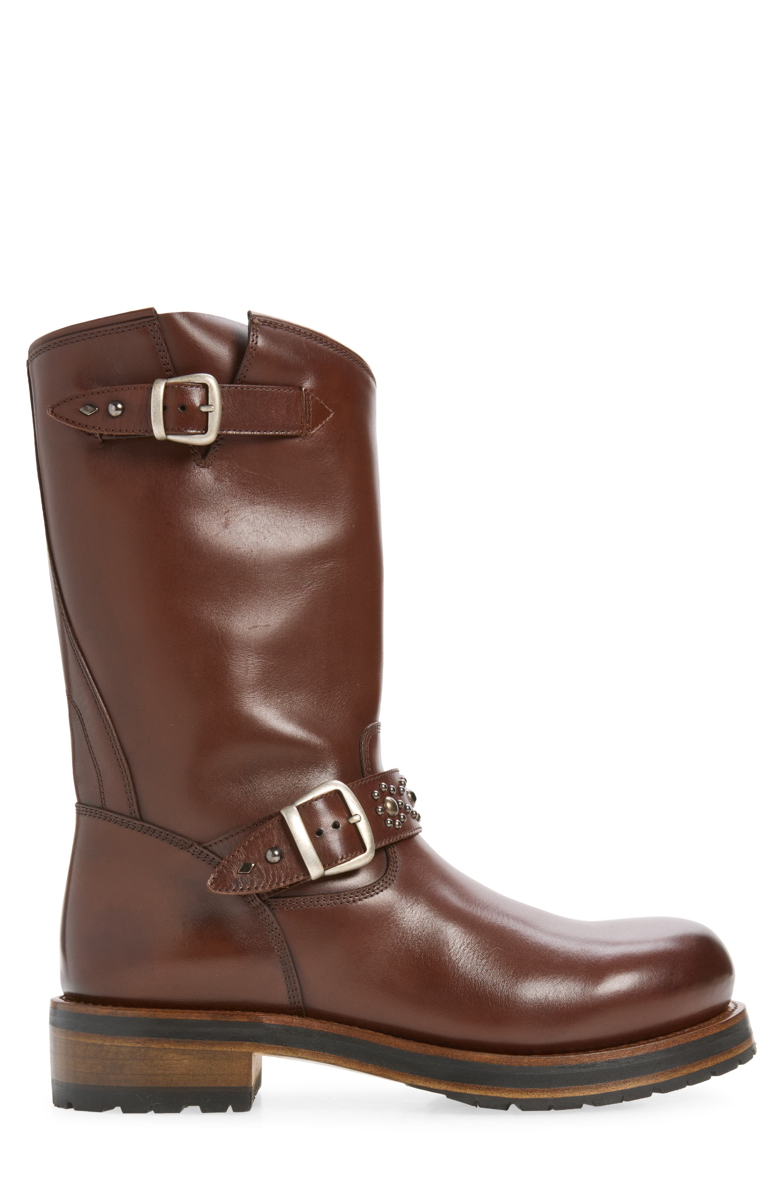 12-Inch Rider Boot, Alternate, color, BROWN LEATHER
