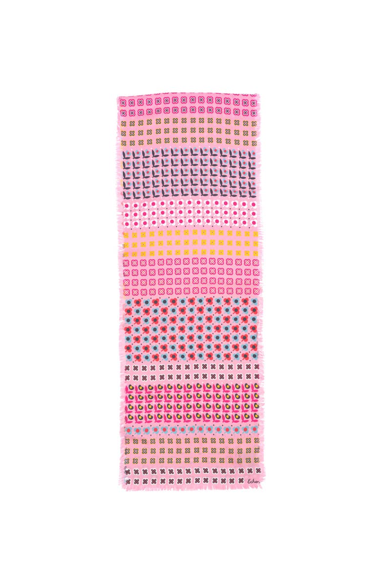Echo Clover Silk Oblong, Alternate, color, Beach Pink