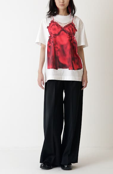 Simone Rocha Negligee Trompe l'Oeil T-Shirt | Nordstrom