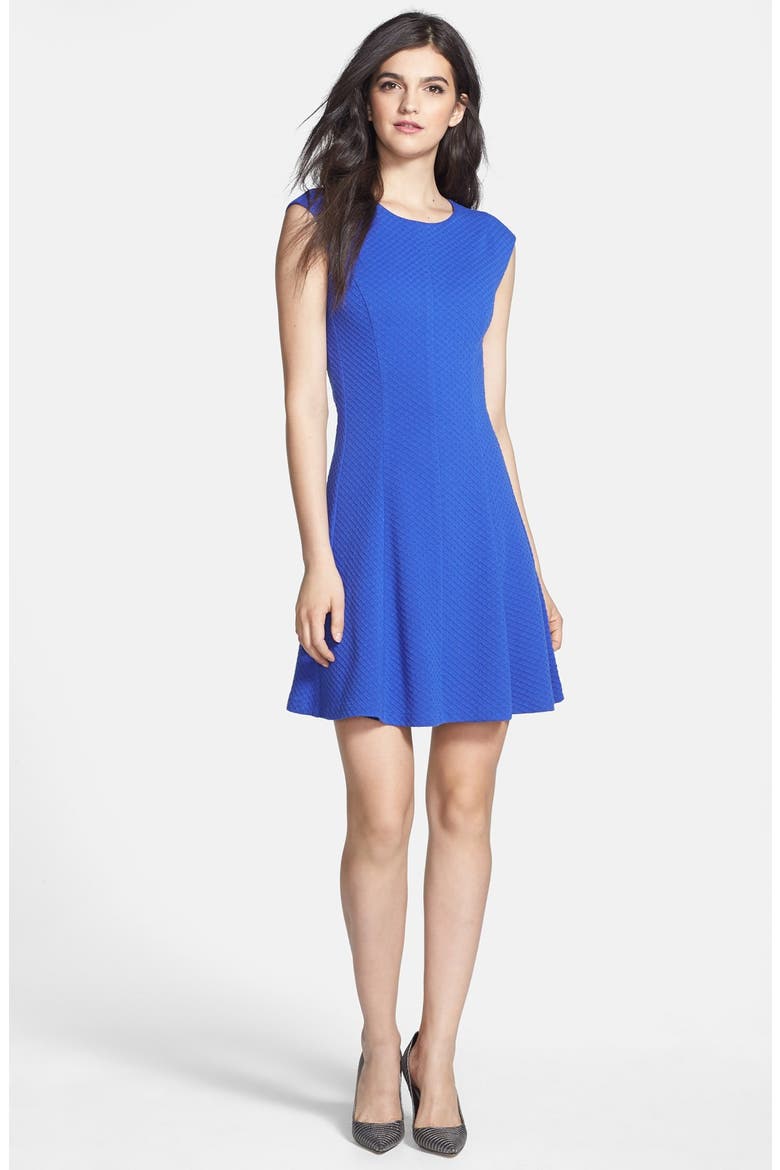 Ponte A-Line Dress, Main, color, ROYAL